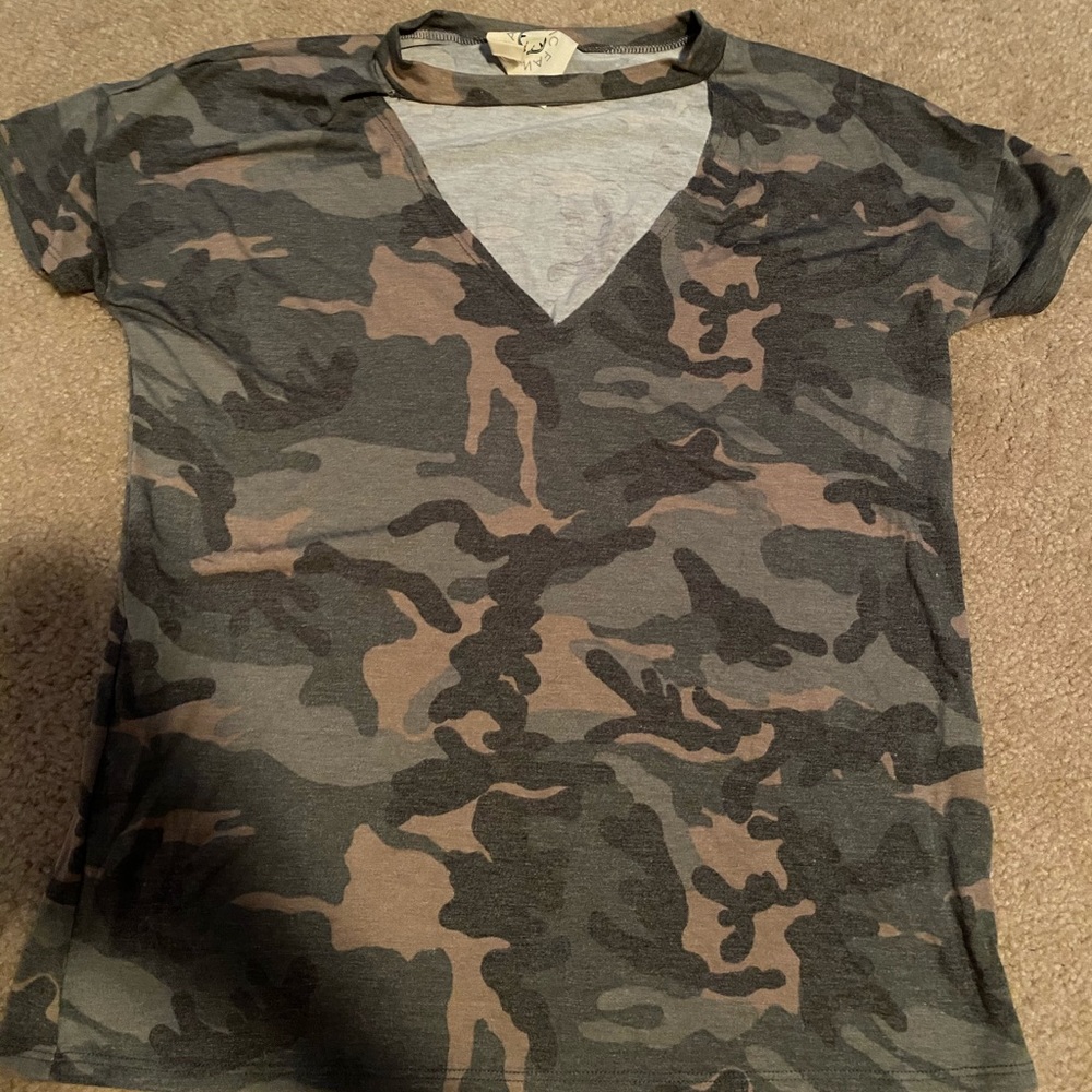 Boutique camo shirt